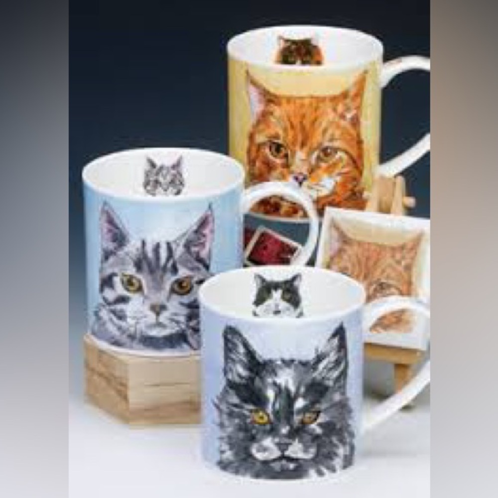 RARE: Dunoon Pawtraits Handmade Ceramic Tea Mug/Cat Portrait/Art/Cat Lover Gift - Picture 9 of 9